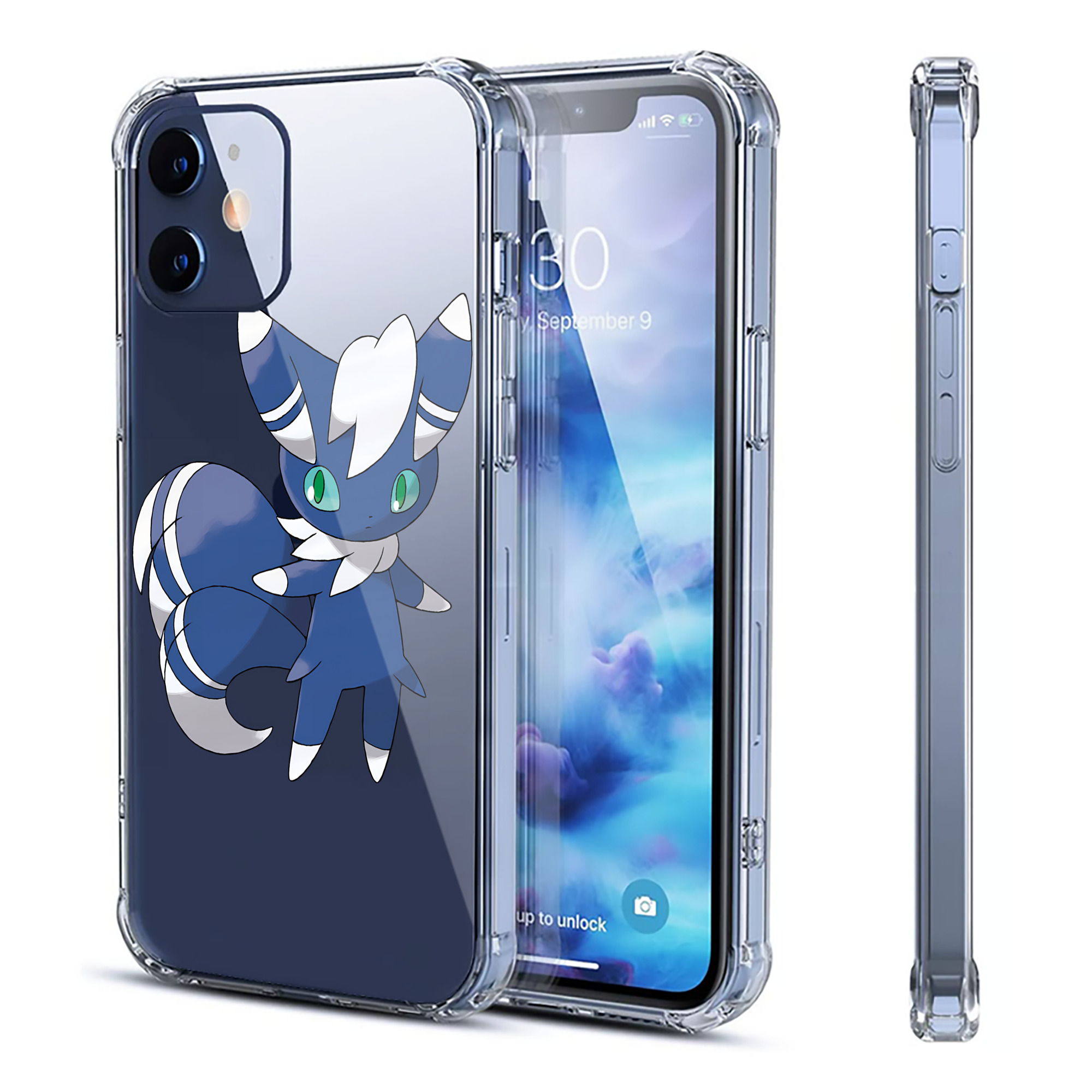（画像用） ポケットモンスター Pokémon 【iPhone 12シリーズ対応】透明スマホケース（クリアソフトケース）